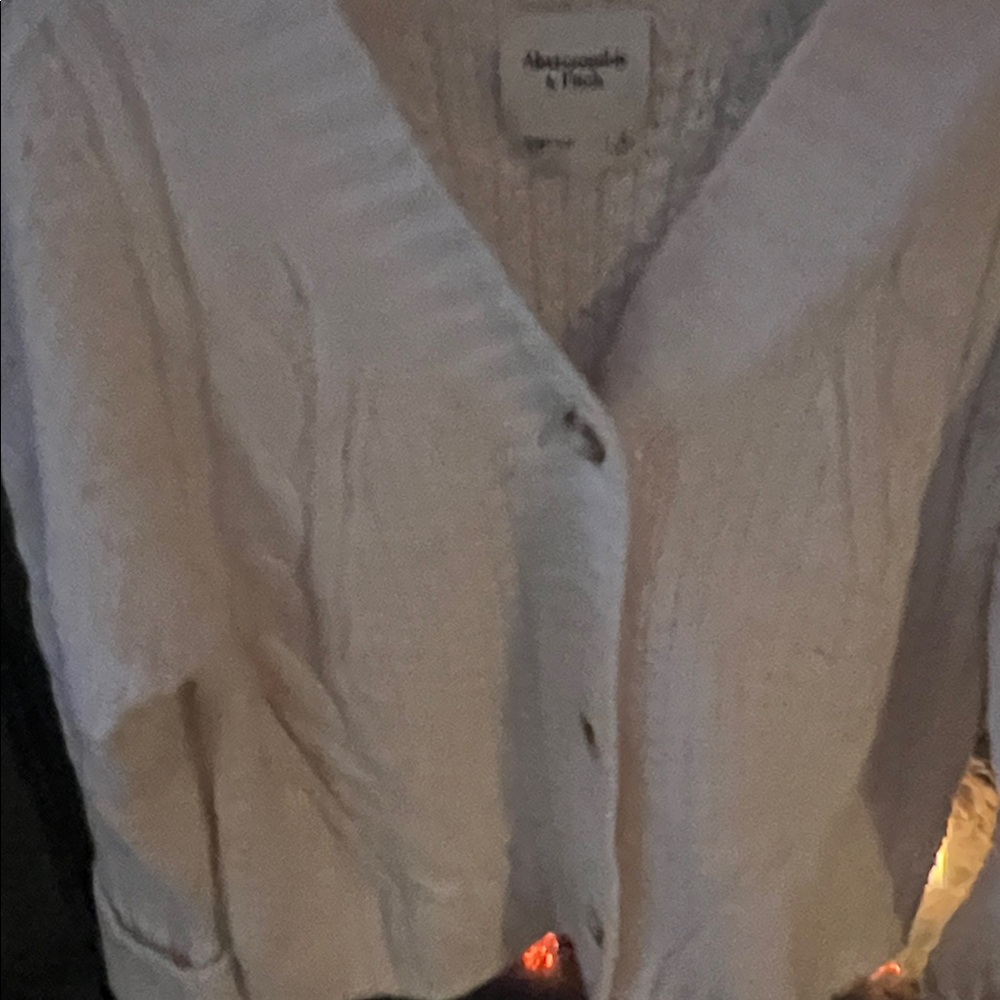 Abercrombie & Fitch Ivory Knit Sweater